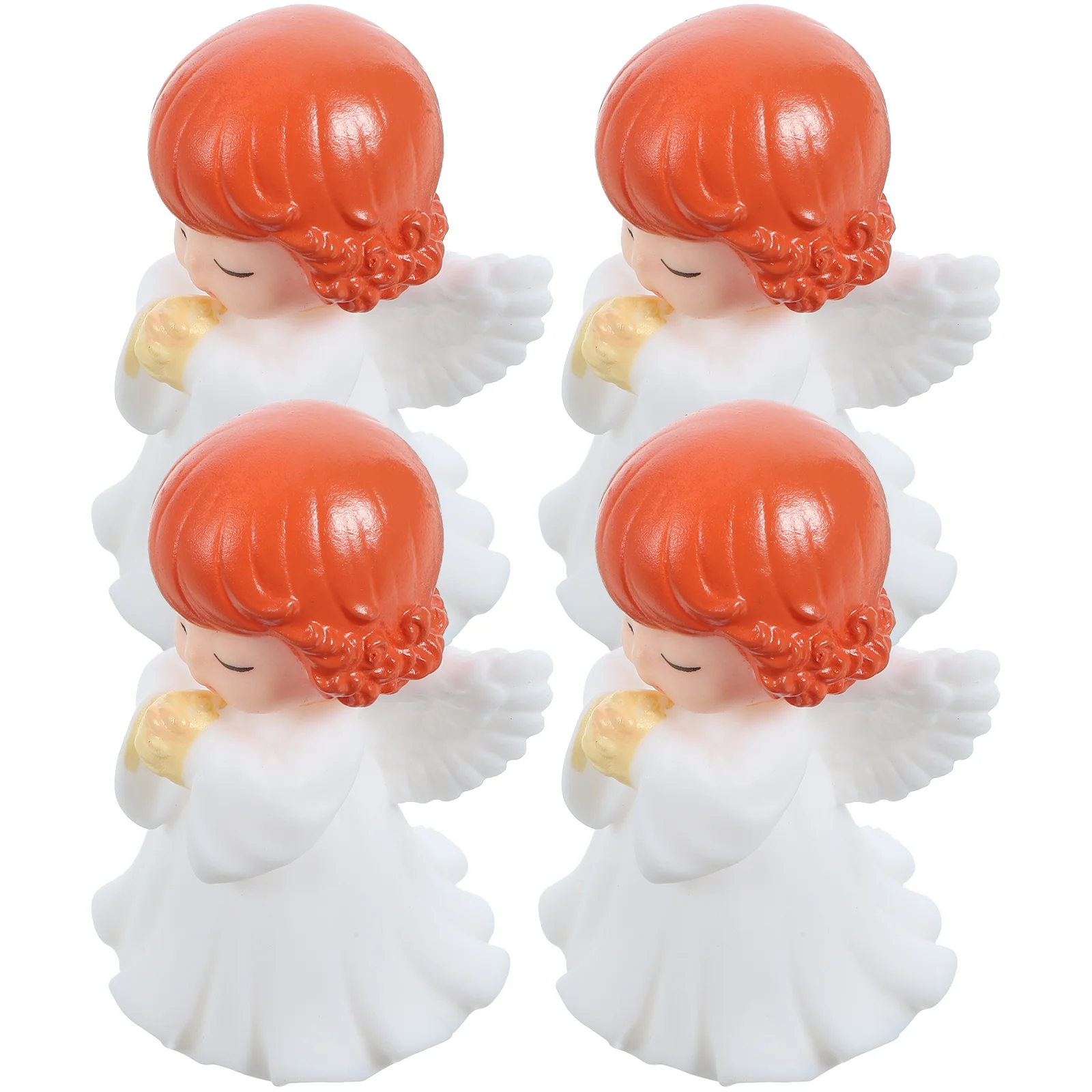 Angel Figure Praying Baby Dolls for Girls Cake Decorations Fairy Figurines Home