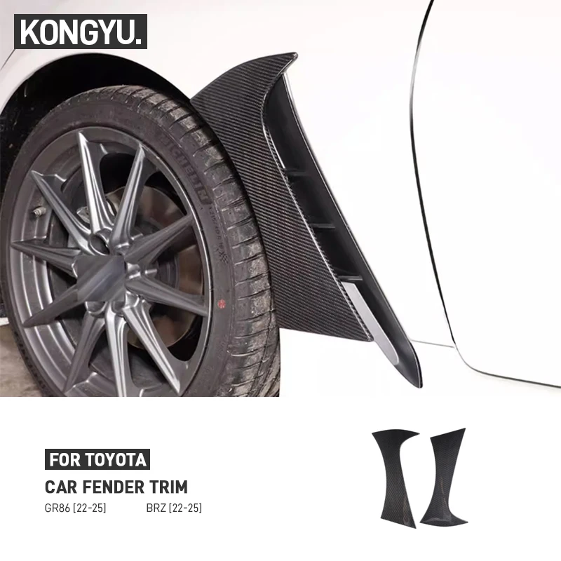 

Для Toyota 86 GR86 для Subaru BRZ 2022-2025 Rael из углеродного волокна, боковая наклейка на переднее крыло автомобиля, аксессуары для внешнего декора