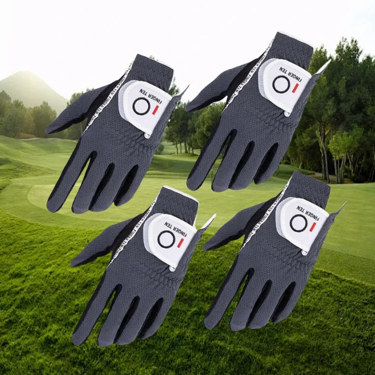 Mens Golf Gloves Wet Hot Weather Grip Left Right Hand Durable Value 4 Pack