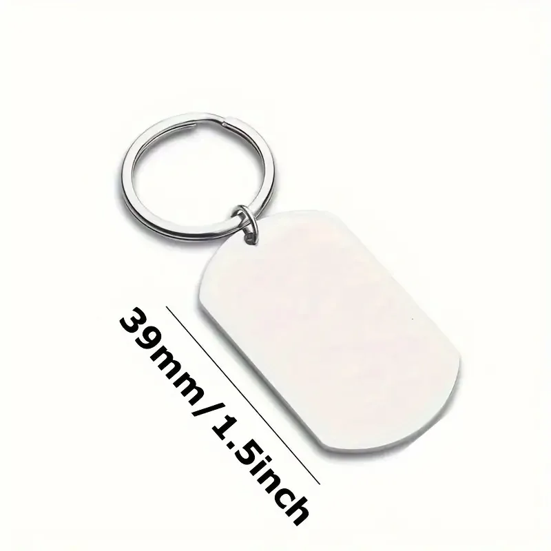 To My Husband My Best Friend My Soulmate Keychain, Spanish Engraved Dog Tag, Romantic Gift for Husband from Wife, Anniversary Va - Detail 1