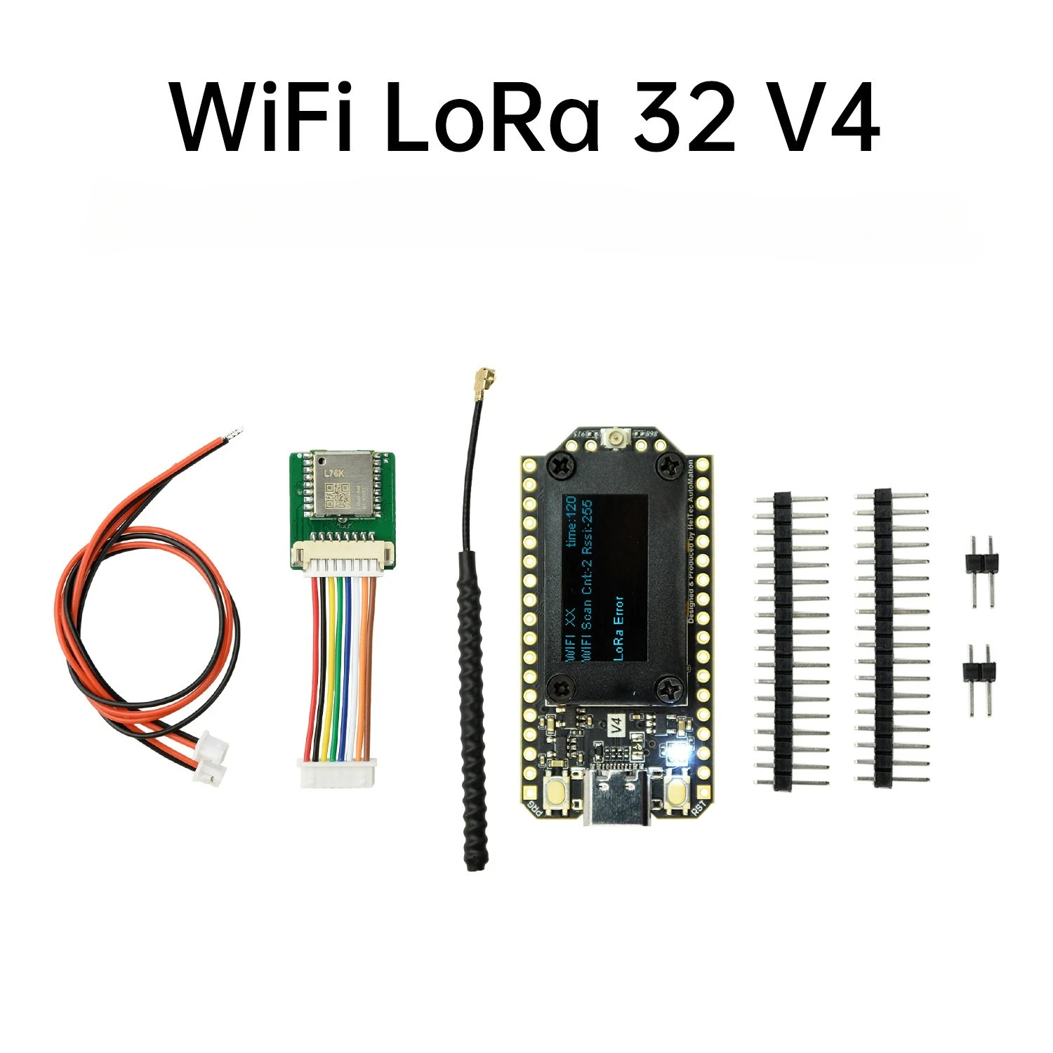 

Плата разработки WiFi LoRa 32 V4 ESP32-S3 с OLED-дисплеем 0.96 дюйма, BLE, LoRa 28 дБм, портами Type-C, солнечной зарядкой и GNSS для проектов IoT