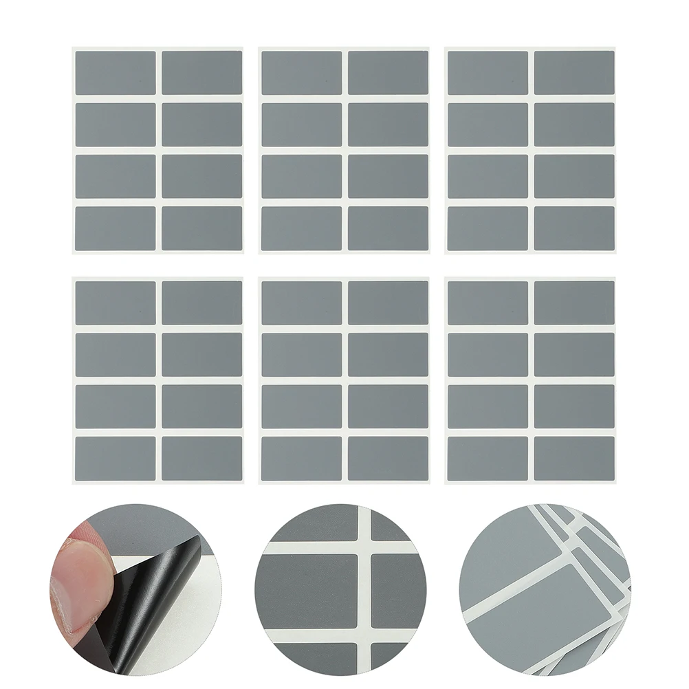 200pcs 스크래치 카드 스티커 23x42mm 회색 DIY 껍질 스틱 레이블 생일 게임 상품 스크래쳐 직사각형