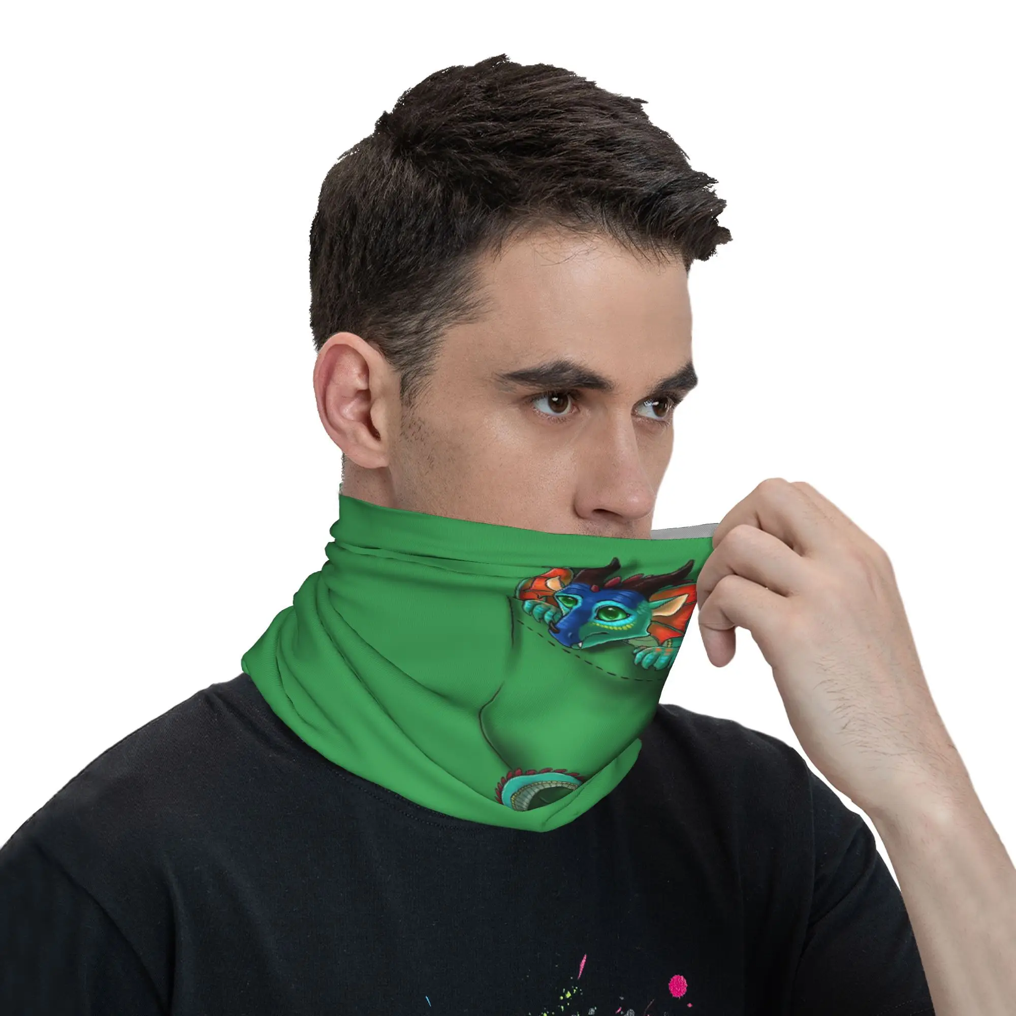 Wings of Fire Pocket Glory Dragon Bandana Neck Cover Printed Wrap Mask Scarf Multifunction Face Mask Cycling Unisex Breathable
