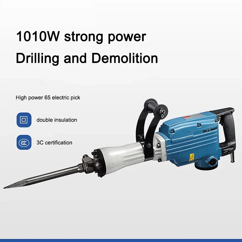 220v Electric Z1G-FF04-15 Single With 65 Electric Pickaxe Demolition Machine Concrete Impact Drill Industrial Grade Power Tool