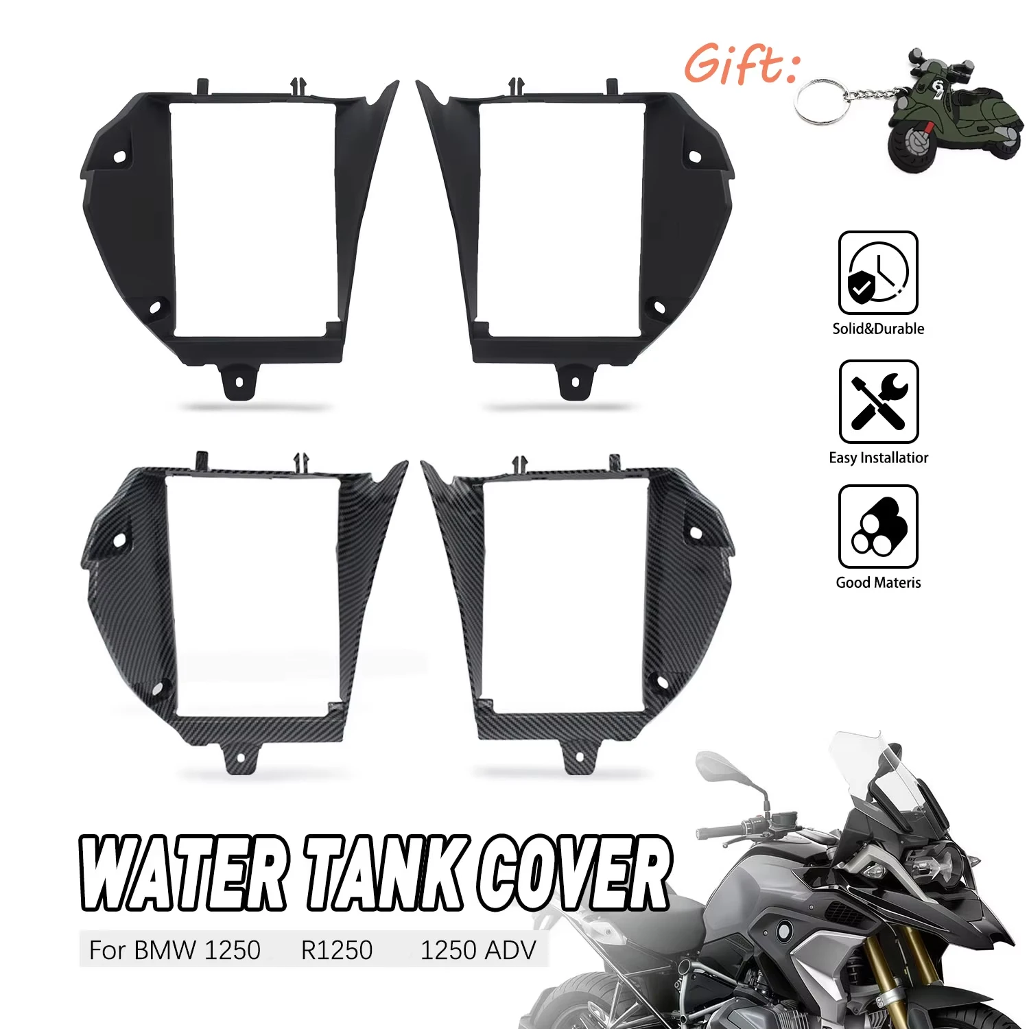 Motorcycle Parts Unpainted Air Supply Air Duct Trim For BMW R1250 ADV R 1250 R1250 Adventure 2013-2019 2020 2021 2022 2023 2024