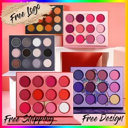 12 Colors Fruit Vegan Eyeshadow Palette Custom Portable Easy To Color Matte Eye Shadow Palette Private Label