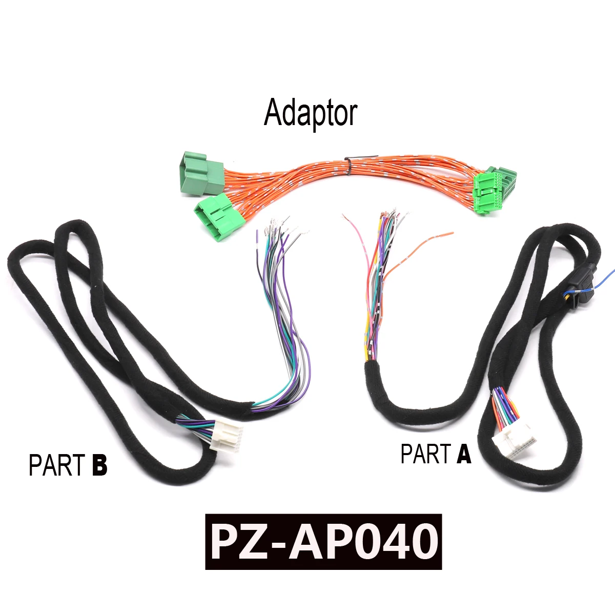 puzu pz-ap040 plug and play harness adaptor+universal wire modify cable for Volvo s90 fit for X6800S