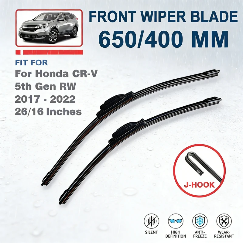 

Front Wiper Blades 26"+16" For Honda CR-V CRV 5th Gen RW 2017-2022 Windshield Windscreen Car Accessories 2021 2020 2019 2018