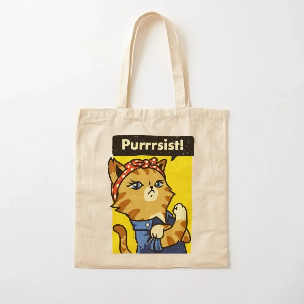 

Purrrsist! Tote Bag Lady bag Canvas bag bags for women hand bags