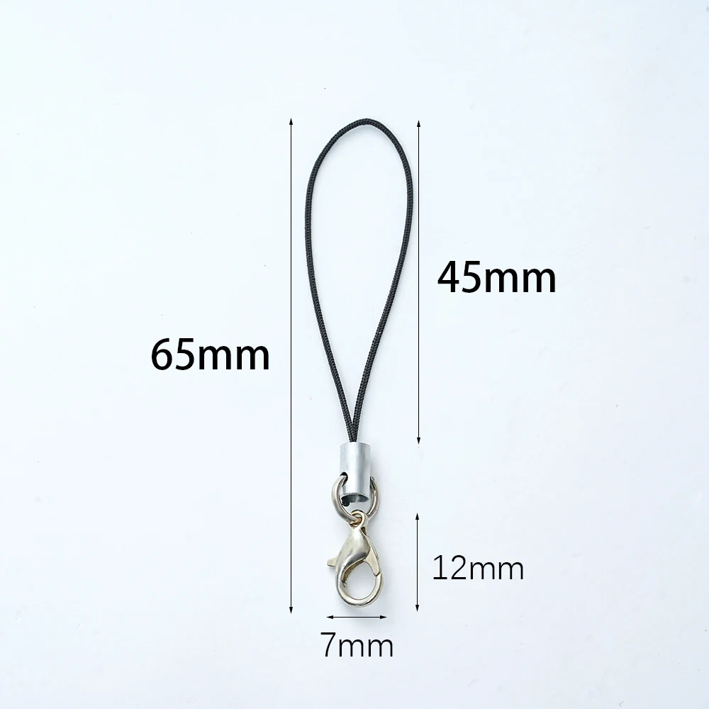 20pcs Lanyard Lariat Cord Lobster Clasp Rope Mobile Strap Cord With Lobster Clasp Keychain Cords For Jewelry Findings