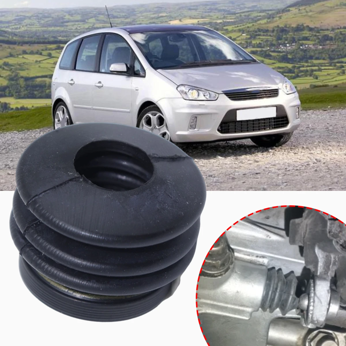 

Trans Shift Lever Oil Seal for Ford Focus Fiesta Transit Connect C-MAX Escort Cougar 98WT7288A2A Gearbox Selector Accessories
