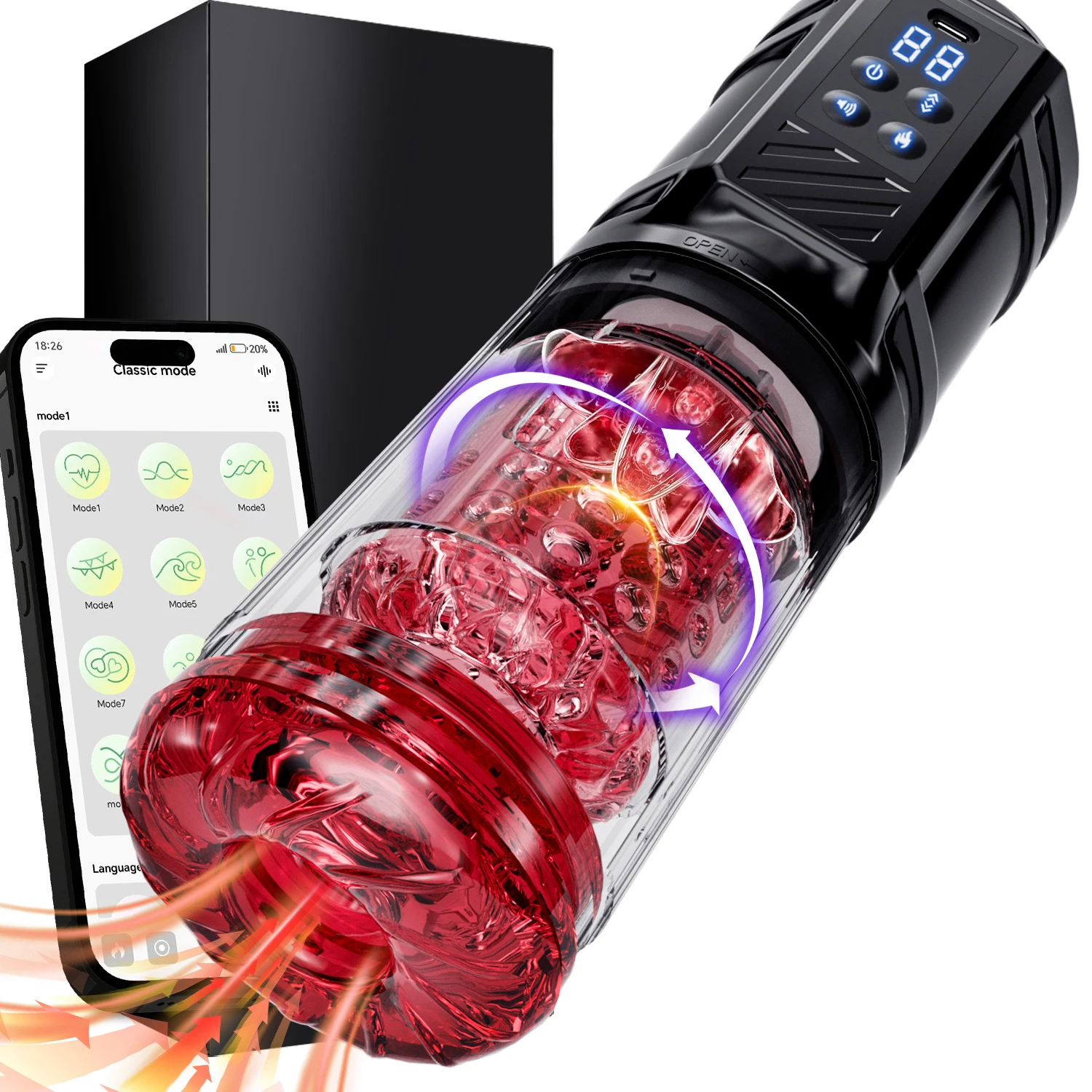 AutomaticMaleMasturbatorAPPControlled7ModesVibratingPocketPussyRealistic3DTextureTightStrokerBlowjobProSexToy-AliExpress66