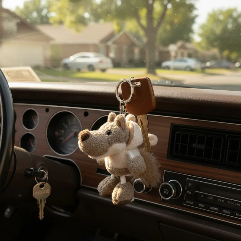 พวงกุญแจตุ๊กตาหมาป่าสีเทาขนาดเล็ก 1-10 ชิ้น จี้ห้อยกระเป๋า น่ารัก ของตกแต่งกระเป๋า พวงกุญแจ ของขวัญ