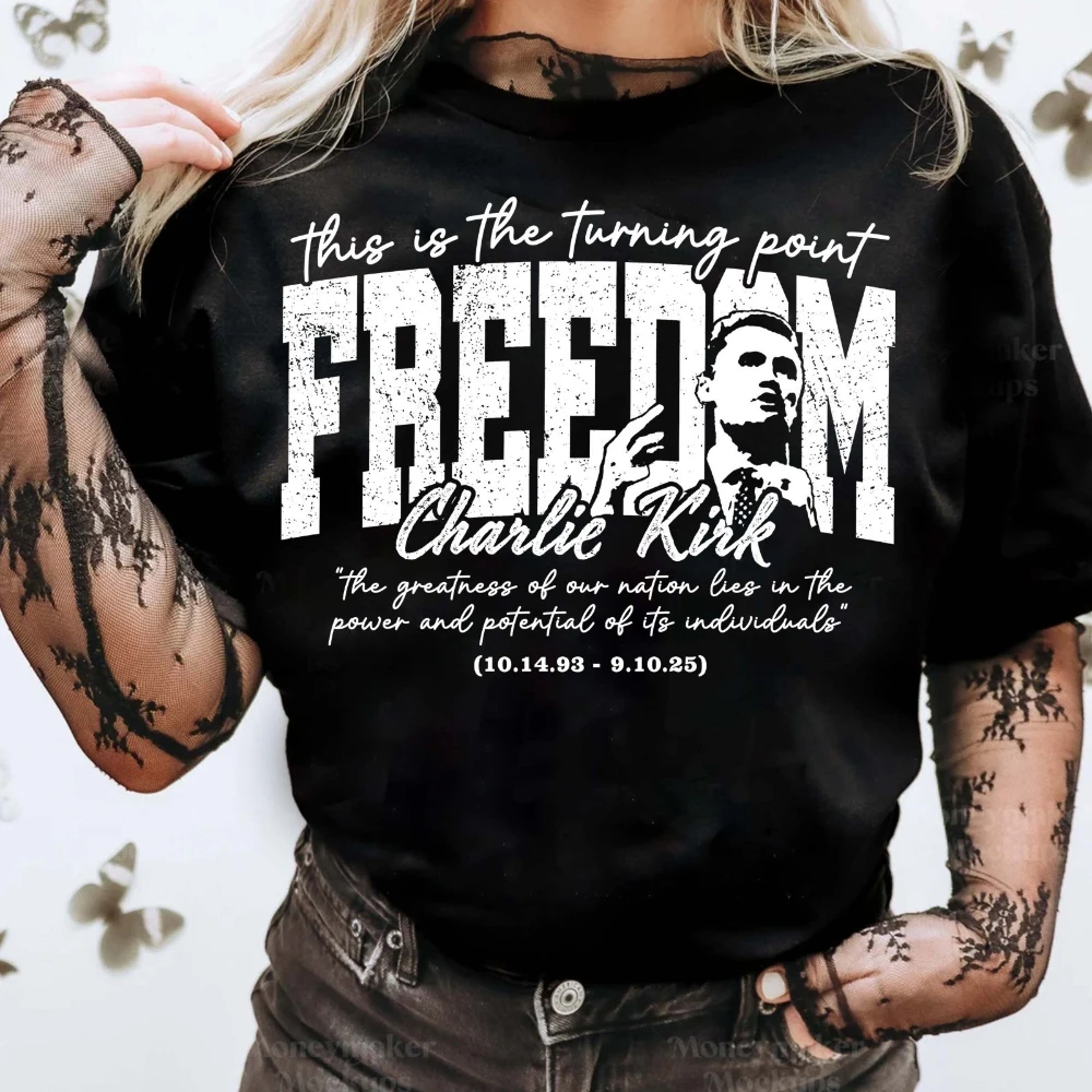 Freedom Charlie Kirk Men T-Shirt The Greatness of Our Naton Les in The Power and Potential of To Indunduals Republican Shirt