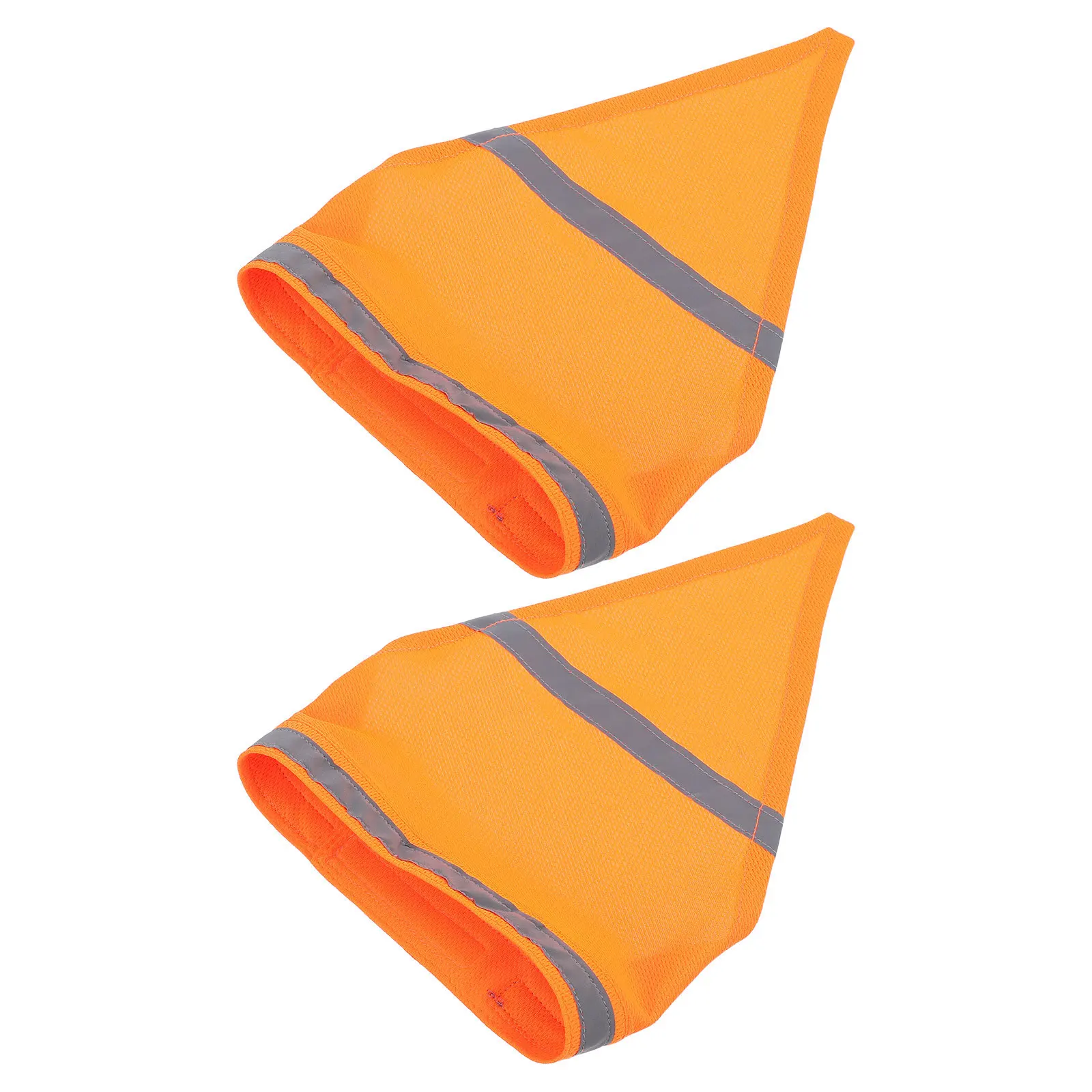

2Pcs Night Reflective Dog Bandana Triangle Scarf Adjustable Lightweight Pet Bib for Small Dogs 13-15inch Neck Puppy Scarf