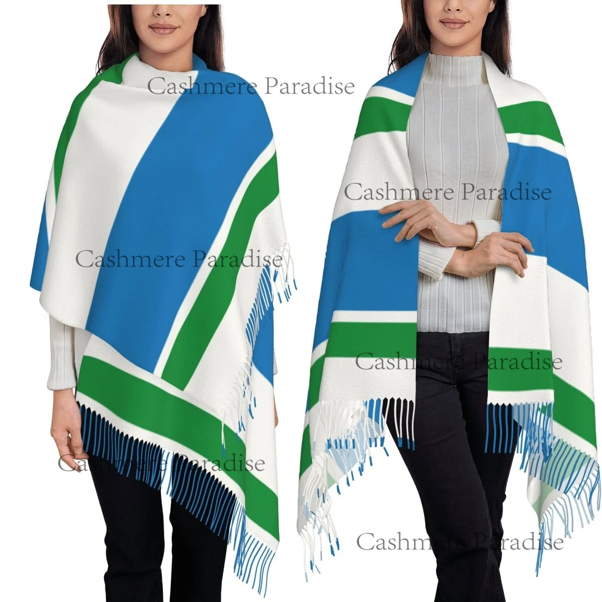 وشاح نسائي ناعم بعلم Sverdlovsk Oblast وشاح ناعم دافئ شال شتوي للهالوين #1