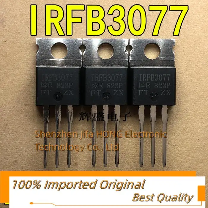 

10 шт./партия FB3077 IRFB3077PBF IR MOSFET 210A 75V N-Channel лучшее качество, в наличии, оригинал