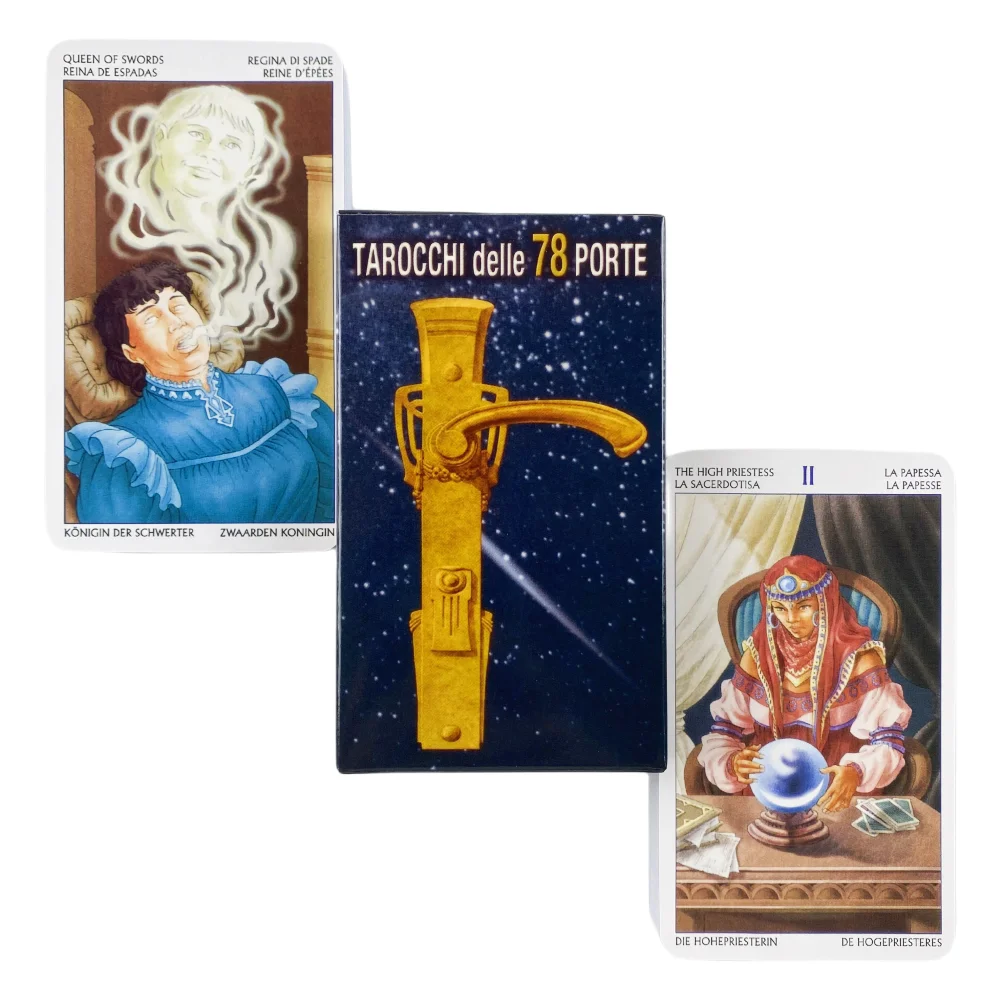 Tarot Of The 78 Doors A Deck Oracle English Visions Divination Edition Borad Playing Games