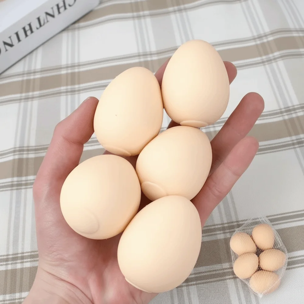 Random Color Egg Squeeze Toys Soft Slow Rebound Squeeze Stress Ball TPR Tension Alleviation Decompression Squeeze Eggs