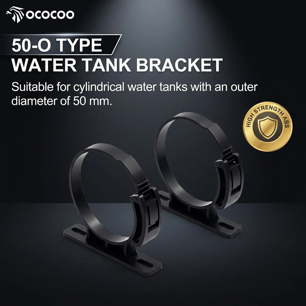 OCOCOO PC Water Cooling Reservoir Mount Bracket U-Shaped Anti-Vibration Clip Universal DIY Liquid Cooling System OC-U50/U60