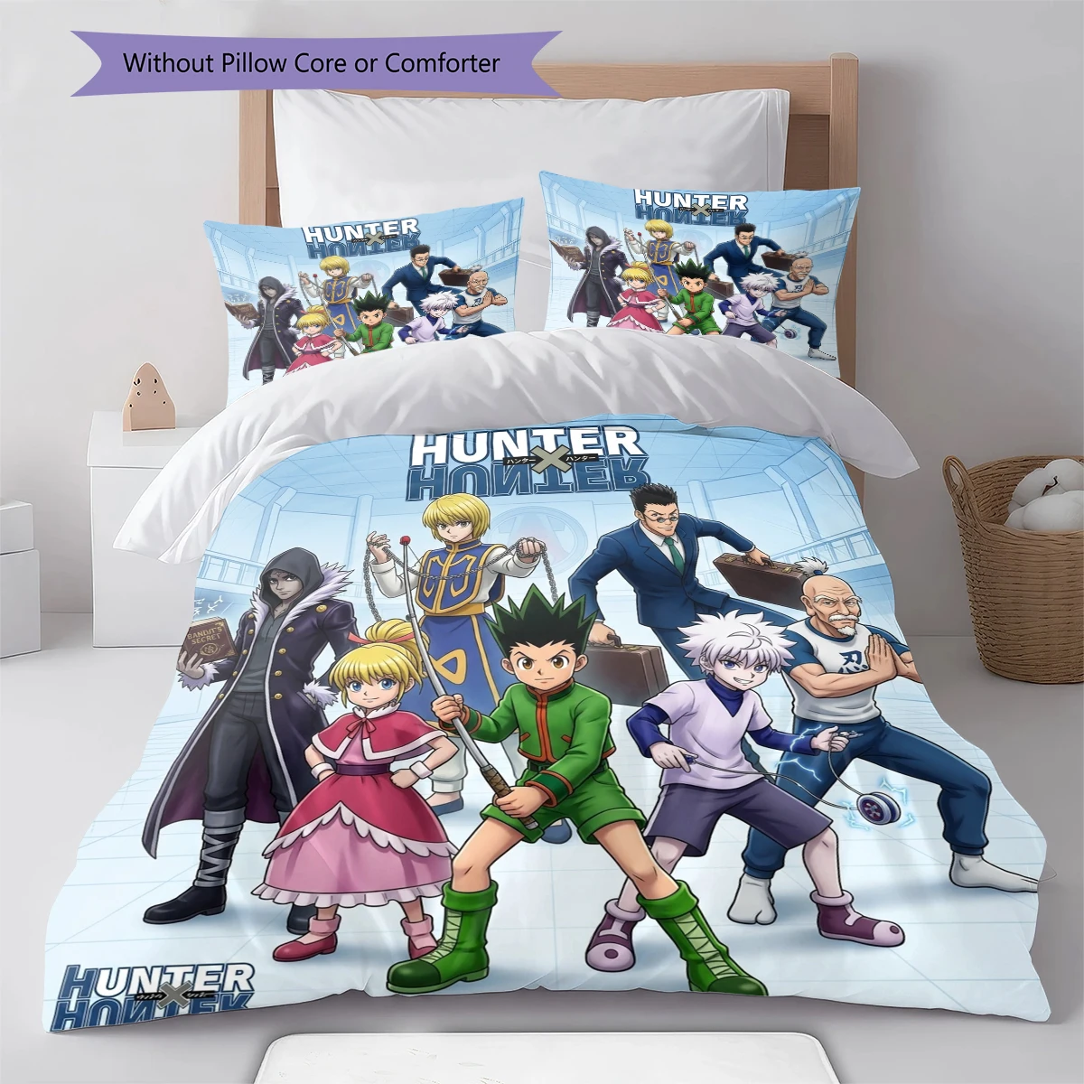 Hunter x Hunter Duvet Cover Comfortable Cozy, Children Bedding Gift Set, Extra LargeMultiple Sizes -HE30