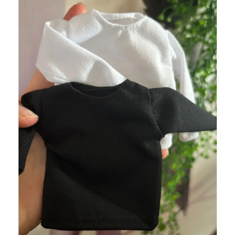 1/6 Scale Male Soldier Black/white Solid Color Long Sleeved Clothes Model Hobbies for 12 Inch Action Figures Body Accessories