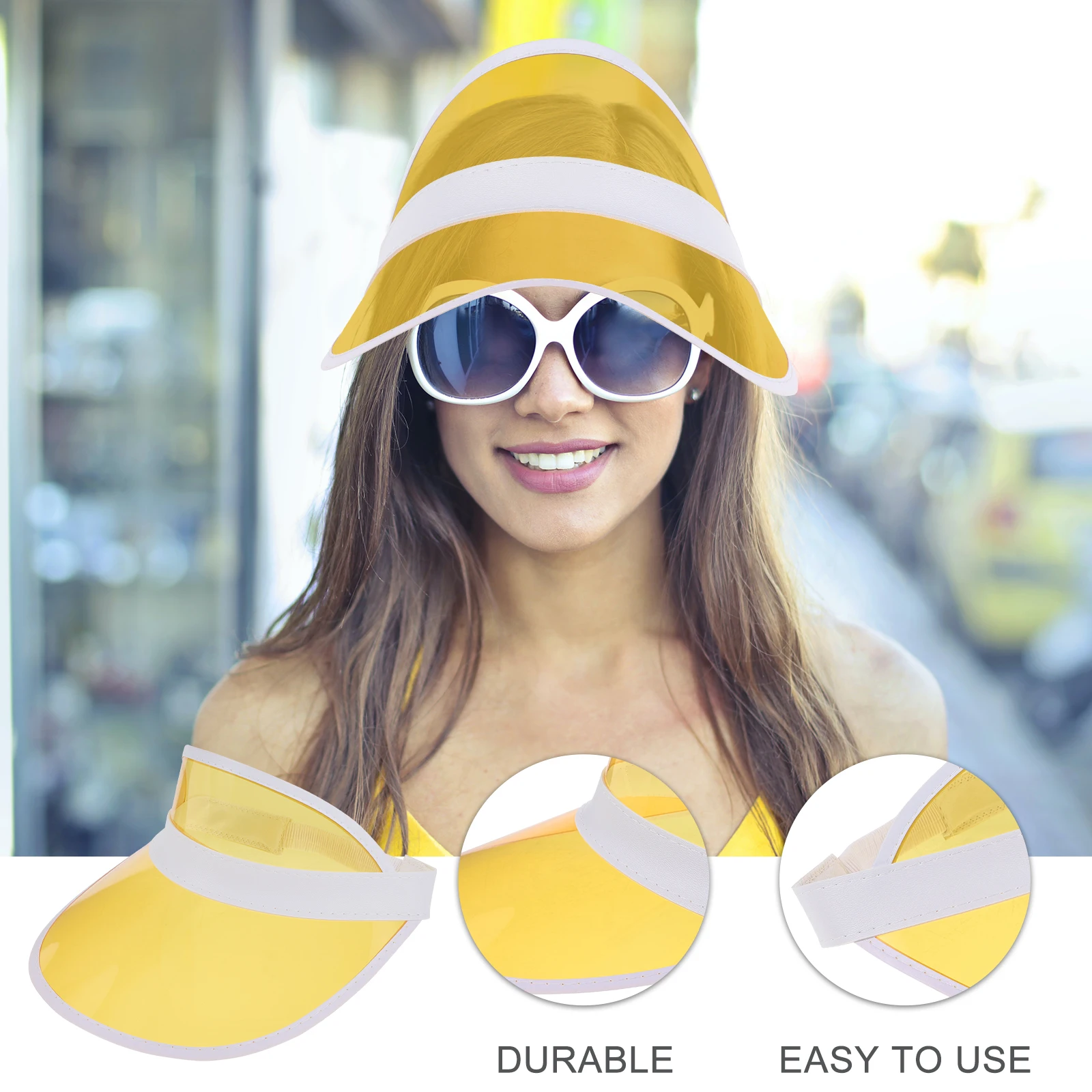 

Sun Visor Hats Women Visors for Golf Protection Plastic Shade Portable
