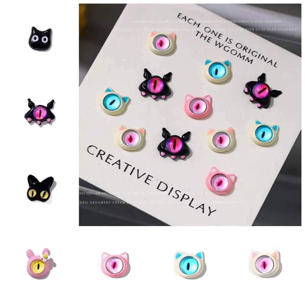 2 pezzi/set ornamenti per manicure decorazioni per unghie di Halloween forniture per unghie ciondoli per unghie di Halloween accessori per unghie di Halloween