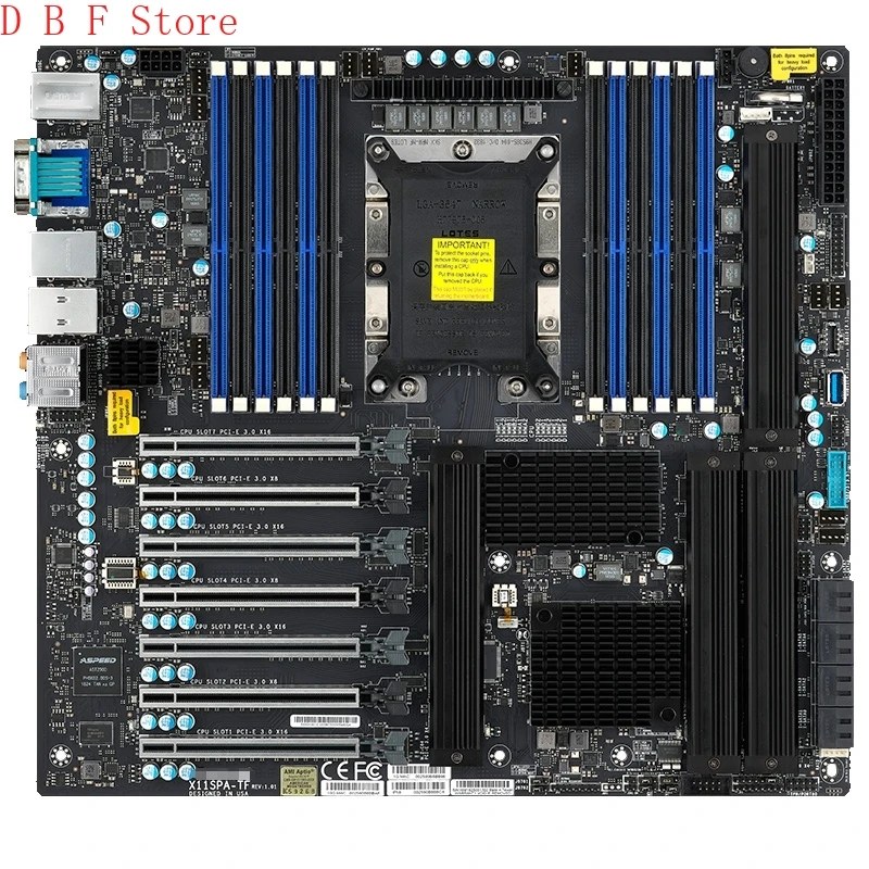 

X11SPA-TF Industrial Package motherboard for Supermicro Single-channel workstation 3647-pin 10 Gigabit Ethernet port C621 chip