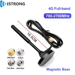 Outdoor 4G 3G 2G GSM Full-band Antenna 700-2700MHz Amplifier 35dbi High Gain Digital Signal Booster Magnetic Base RG58 Cable 3m
