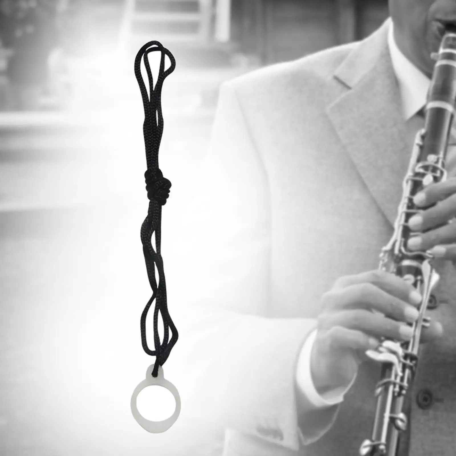 Recorder Instrument Neck Lanyard Portable Nylon Rope with PP Hanging Ring Music Flute Accessory for Pipe Instrument