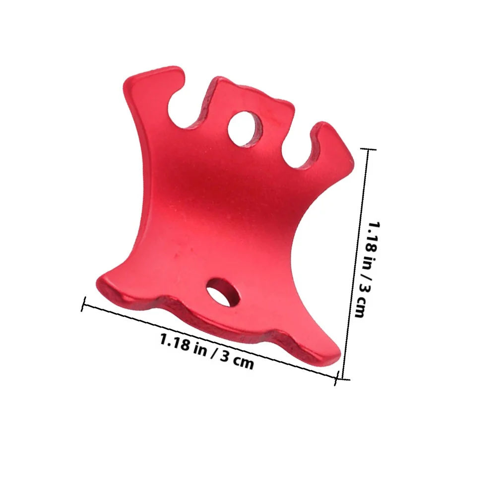 6 قطعة أبازيم حبل محمولة مادة سبائك الألومنيوم الموثوقة مقاومة للاهتراء أدوات ضبط خارجية أبازيم حبل محمولة