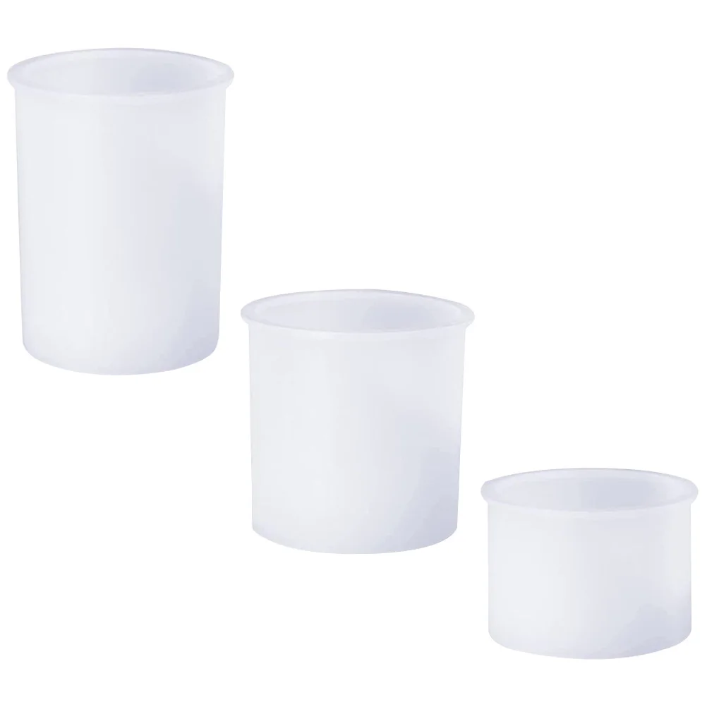 

1set Aromatherapy Furnishing Articles Making Molds Diy Holders Cylindrical Silicone Resin Casting Mold For Craft Home