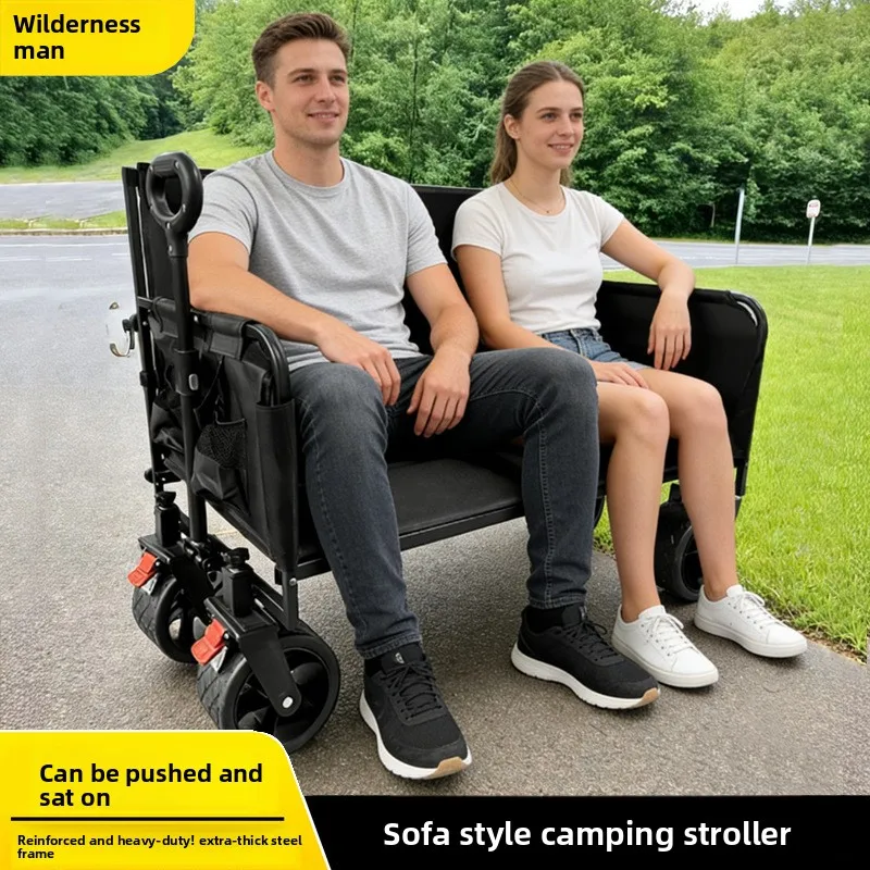 CX Outdoor Camper Sofa Stall Cart Folding Camping Cart