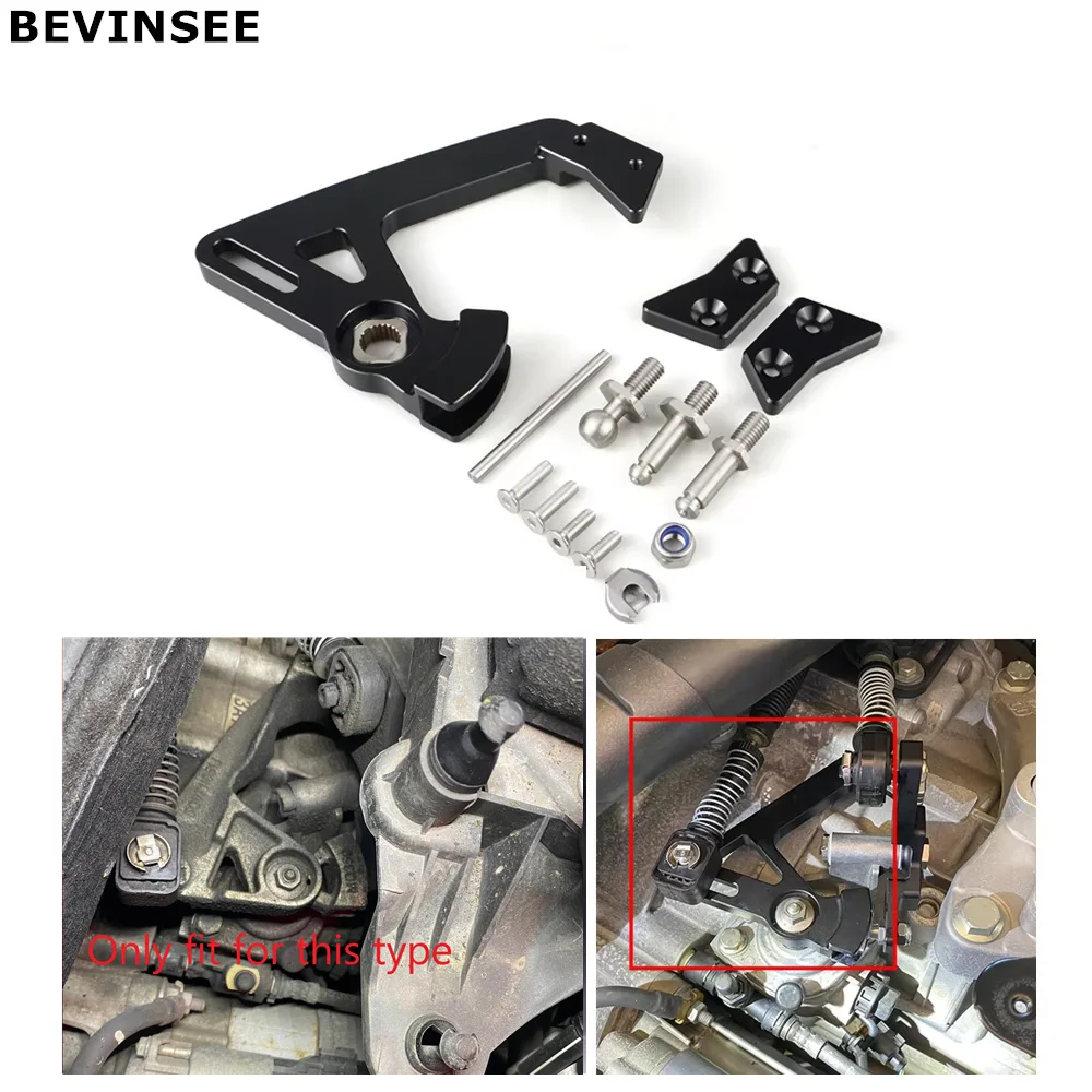 BEVINSEE Short Shifter Arm 6-speed Manual Kit for Volkswagen for VW Golf MK7 MK5 MK6 MK8 for Scirocco MK3 for Audi A3 S3 TT