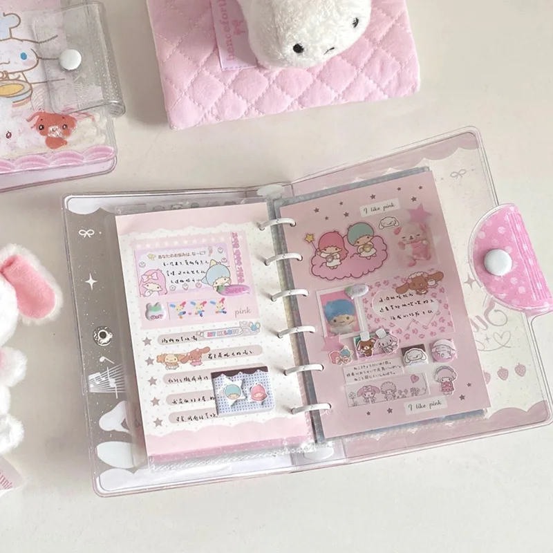 جديد ليتل توين ستارز A7 فضفاض ورقة طبعة قذيفة لطيف الكرتون البلاستيكية صور تخزين كليب الإبداع طالب القرطاسية فتاة الهدايا