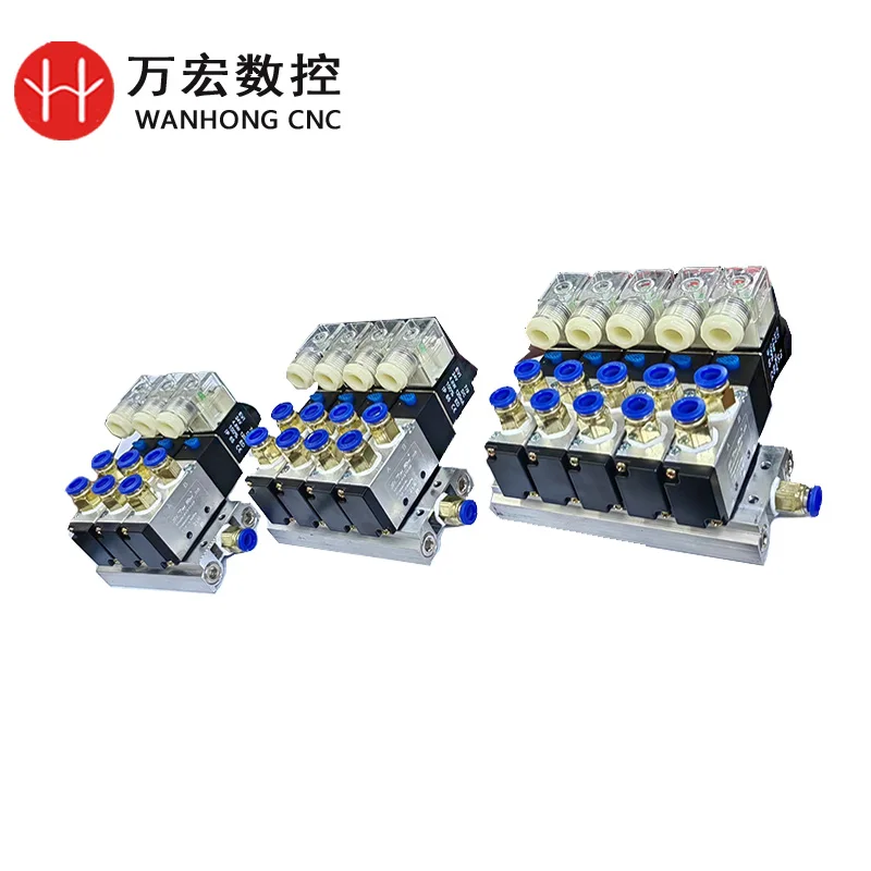 Пневматический электромагнитный клапан постоянного тока 24 В постоянного тока 12 В переменного тока 110 В переменного тока 220 В/резной станок, группа электромагнитных клапанов 4 В 210-08