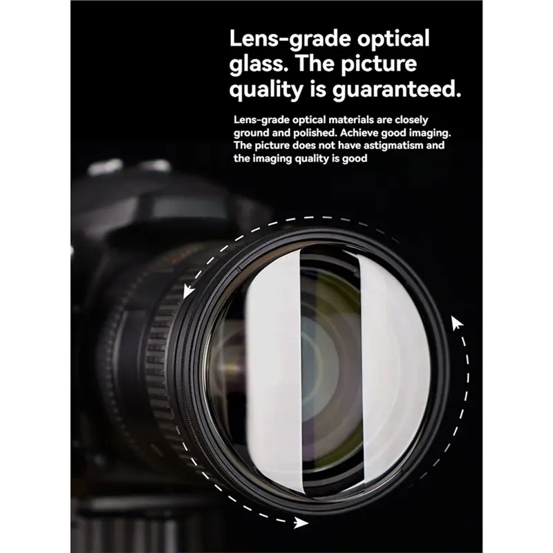 LXYB18B Ghosting Long Exposure Effect Filter 67MM Special Effects Filter Dual Stretch Trailing Tilt-Shift Filter