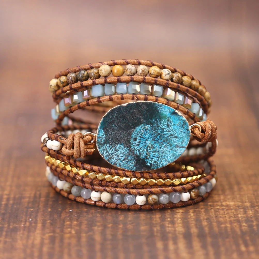 

Weaving Bracelet Lightweight Adjustable Bohemia Style Beaded Jewelry for Woman Gift Weaving Bracelet