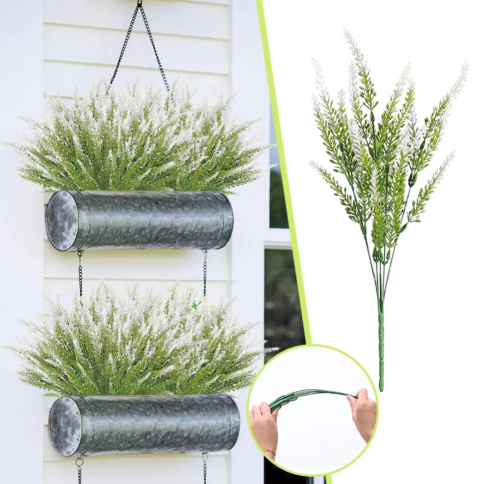 1PC Artificial Flower Lavender Fake Plant Bridal for Wedding Home Decoration Fake Flowers Bouquet Romantic Household Products