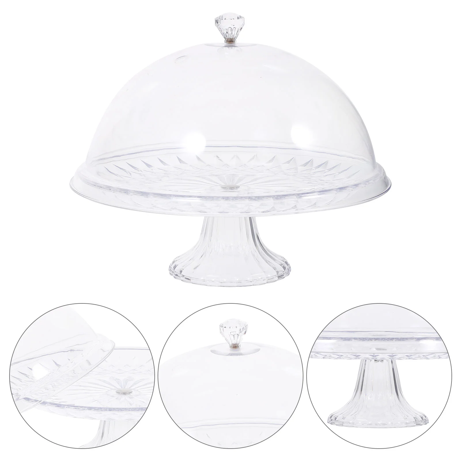 

Acrylic Cake Stand Multi-function Tray Gathering Dessert Accessories Pan Delicate Household Supply Wear-resistant Plate Wedding