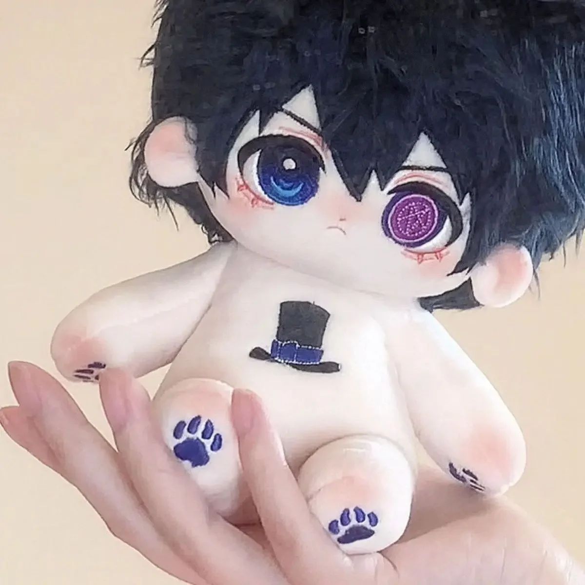 ぬいぐるみ 20 センチメートル黒執事シエル・ファントムハイヴコスプレかわいいぬいぐるみおもちゃ子供のためのスケルトンベビードレスアップ誕生日プレゼント