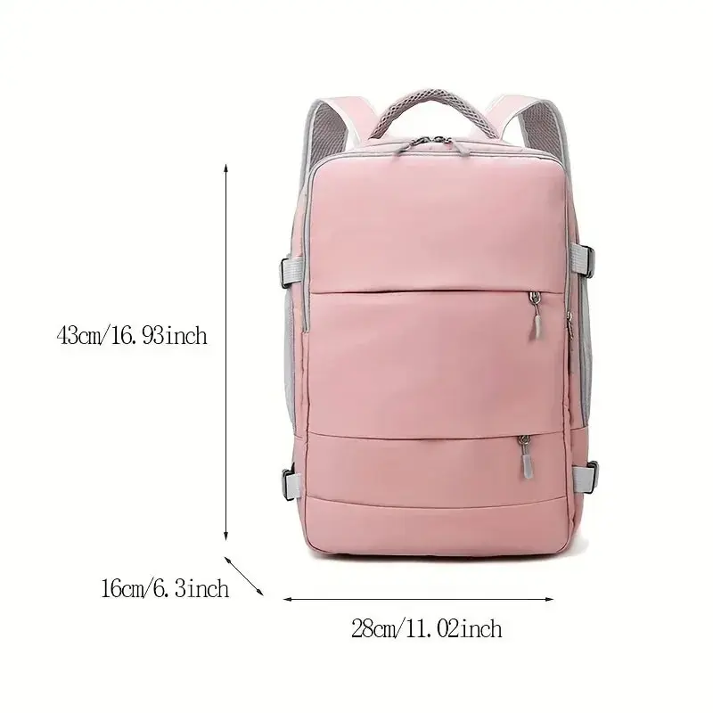 Casual Travel Backpack Women Large Capacity Waterproof Anti-Theft Casual Backpack Bag with Luggage Strap Laptop Backpack Women