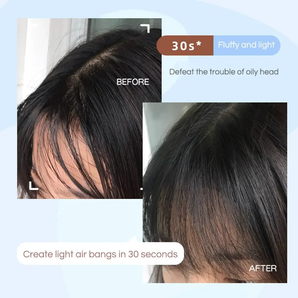 1 buah/3 buah bubuk rambut halus Gege Bear pengendali minyak bebas cuci artefak rambut kering alami bubuk longgar Cranium tinggi