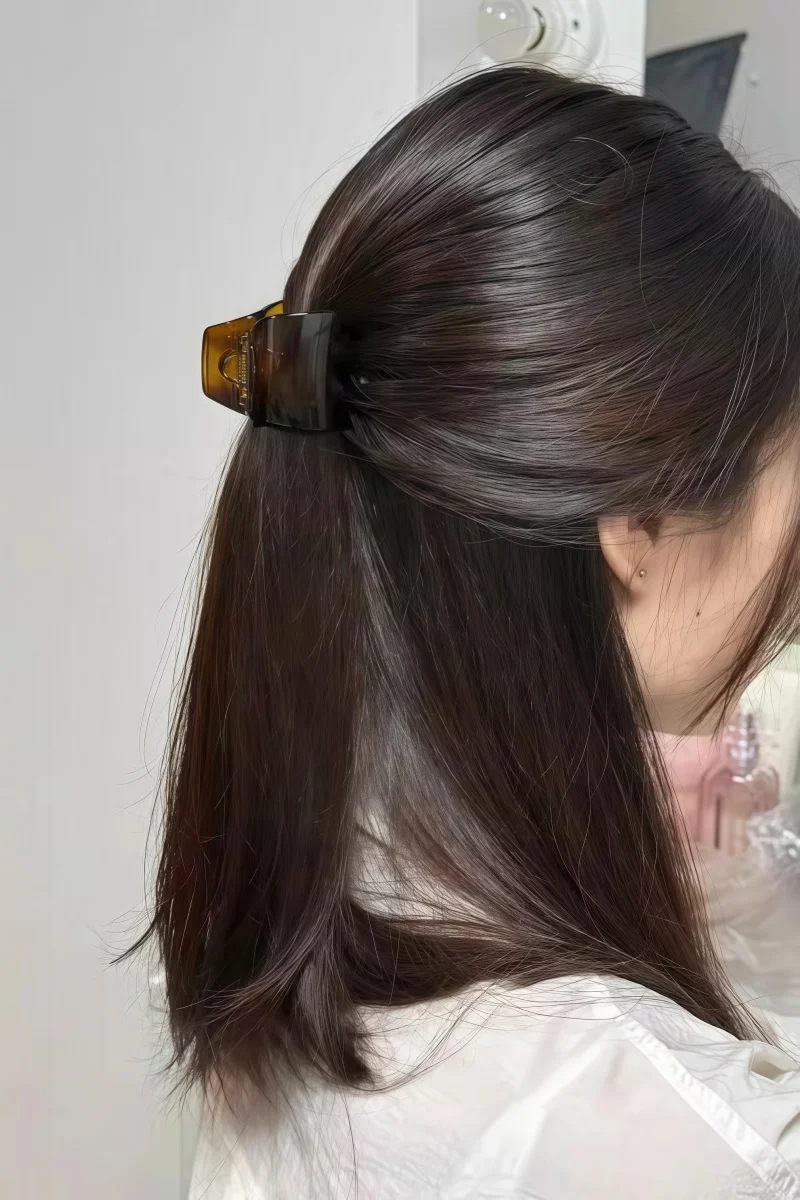 Haarspange mit hohem Pferdeschwanz-Anker, neuer Hai-Clip, Haar-Accessoire für die Rückseite des Kopfes, langanhaltendes Styling, flauschiges Haarvolumen – Detail 12