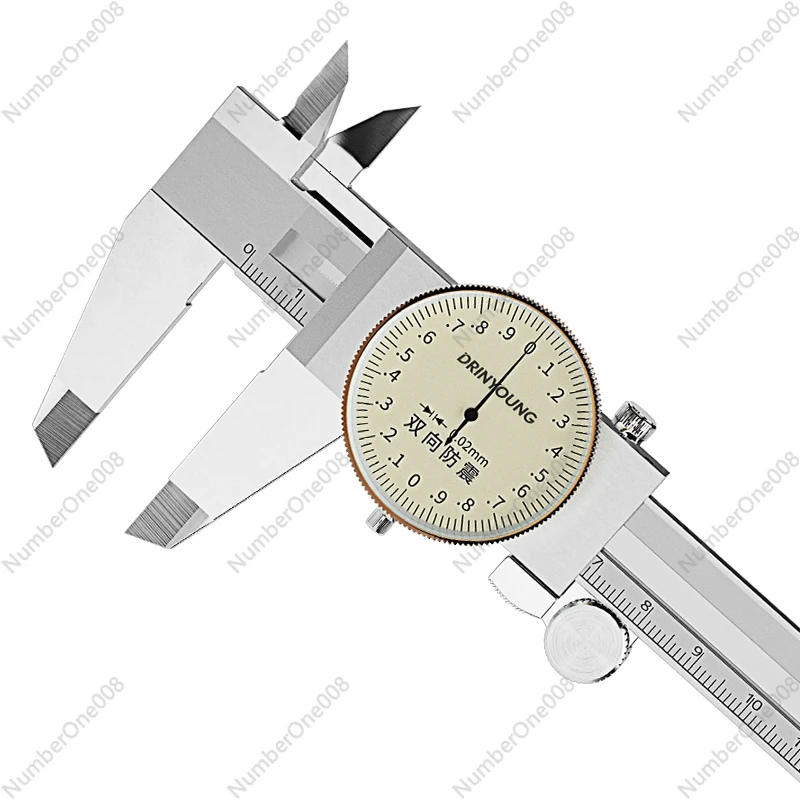 Precision Industrial Grade Caliper with Meter Two-Way Representative Dial Vernier Caliper 0-150-200-300mm Measurement