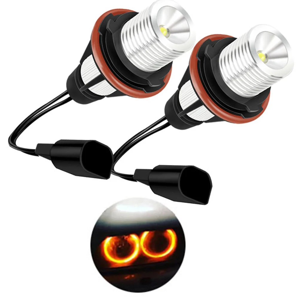 Für BMW E39 E53 E60 E31 E63 E64 E65 E66 E83 E87 Helle Scheinwerfer 2 Stück LED Angel Eyes Markierungsleuchten DRL Tagfahrlichter