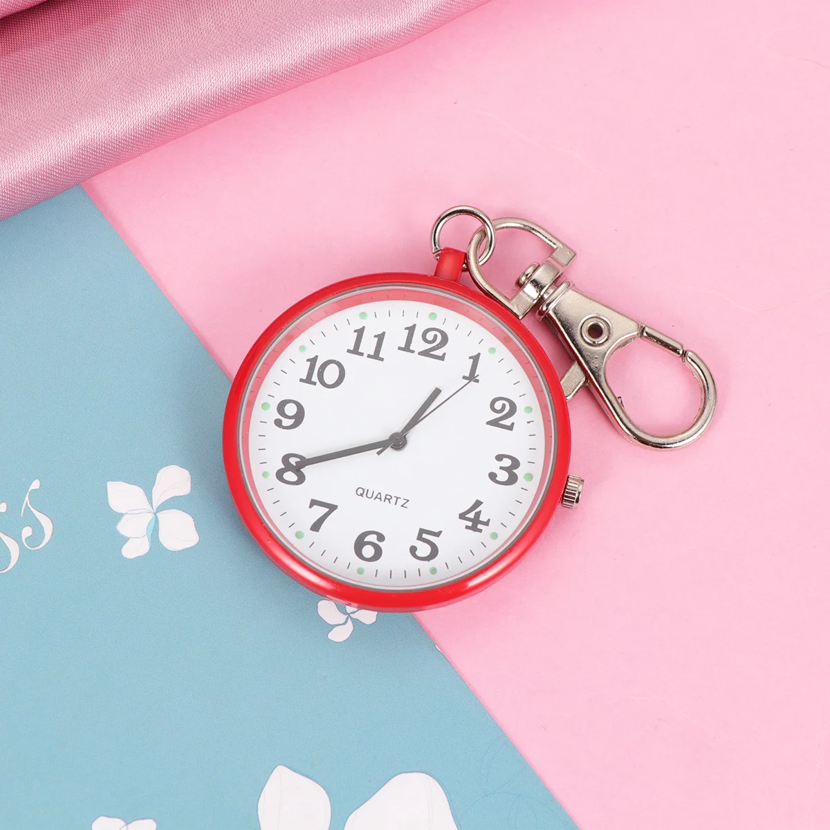 ساعة الجيب الحمراء قلادة خمر ساعة معلقة سلسلة بدلاية للرجال النساء الكلاسيكية ساعة مجوهرات هدية الاستخدام اليومي