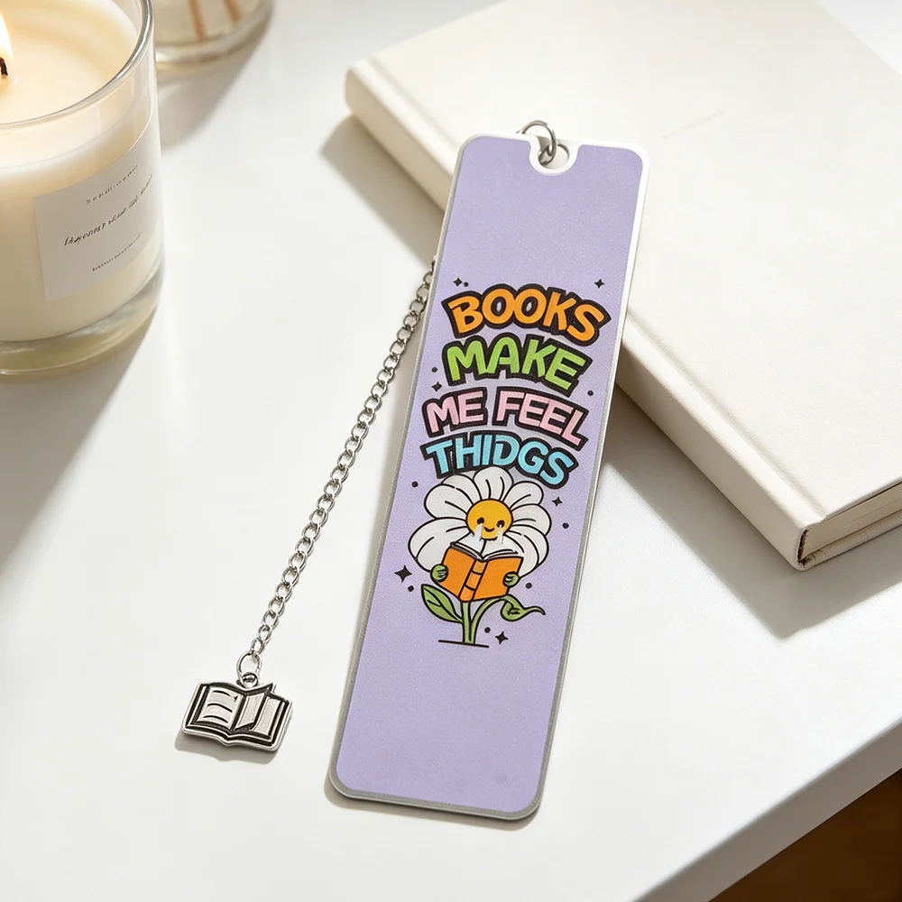 Book Lover Stainless Steel Bookmark Reading Lover Book Accessory Christmas Gift for Friend Reading Gift School Supplies