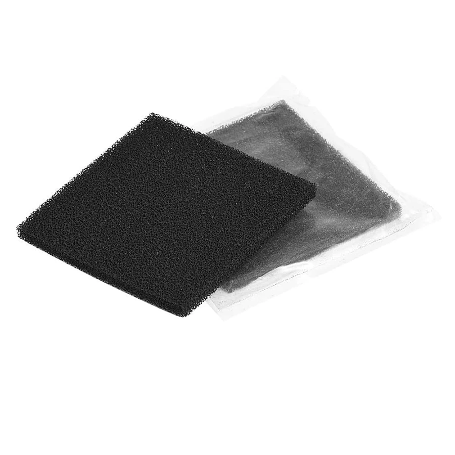 A83G 10Pcs Activated Carbon Sponge Filter Foam Sound-Absorbing Vacuum Cleaner Filter Set Installed in the Smoke Absorber